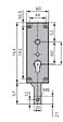 WSS - Serrure de garage verouillage bas avec ressort épaisseur 18mm - WSS - 16500000010 - vignette