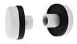 LA CROISEE DS - Jeu de 2 embouts pour poignée DIVA I II IV finition laqué gris alu RAL9006 - LA CROISEE DS - DS6877-007 - vignette