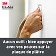 3M - Crochets pour tableaux spécial plaque de plâtre x4-11 kg - vignette