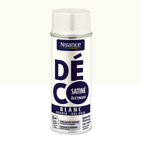 NUANCE - Peinture aerosol - Blanc - Satin - 400ml - large