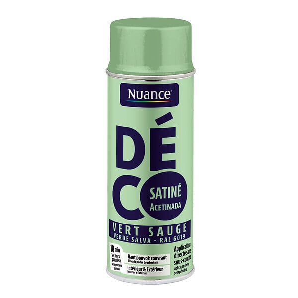 NUANCE - Peinture aerosol - Vert sauge - Satin - 400ml - large
