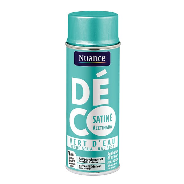 NUANCE - Peinture aerosol - Vert d'eau - Satin - 400ml - large