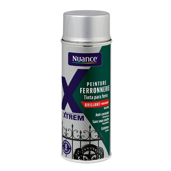 NUANCE - Peinture ferronnerie aerosol - Vert basque - Brillant - 400ml - large