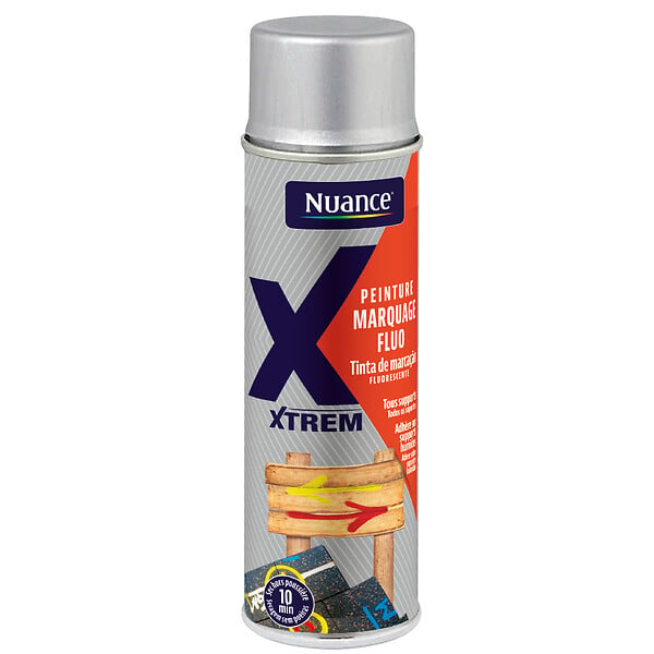 NUANCE - Peinture marquage aerosol - Rouge fluo - 500ml - large