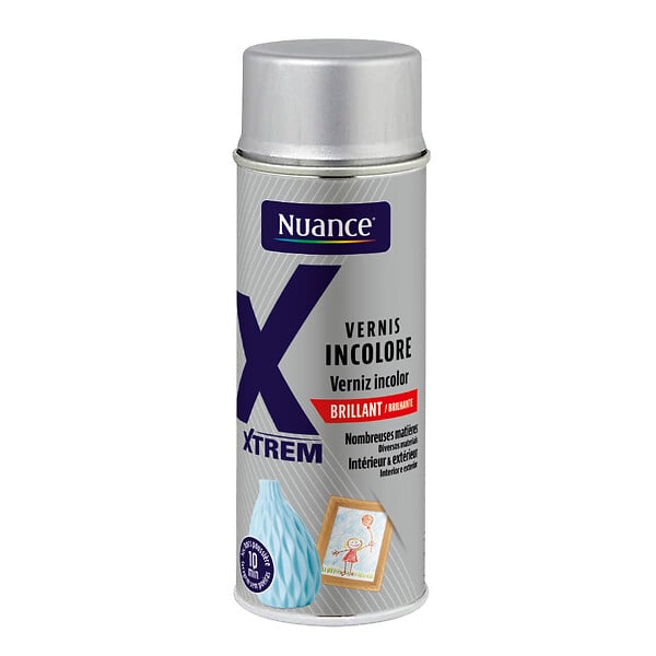 NUANCE - Peinture vernis aerosol - Incolore - Brillant - 400ml - large