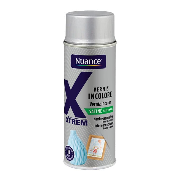 NUANCE - Peinture vernis aerosol - Incolore - Satin - 400ml - large