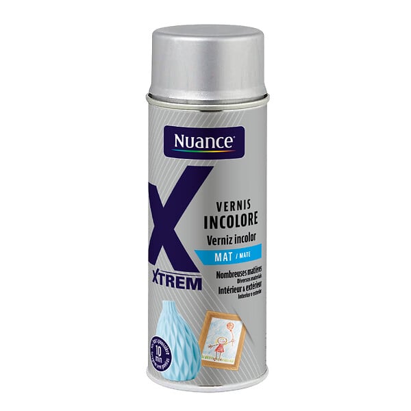NUANCE - Peinture vernis aerosol - Incolore - Mat - 400ml - large