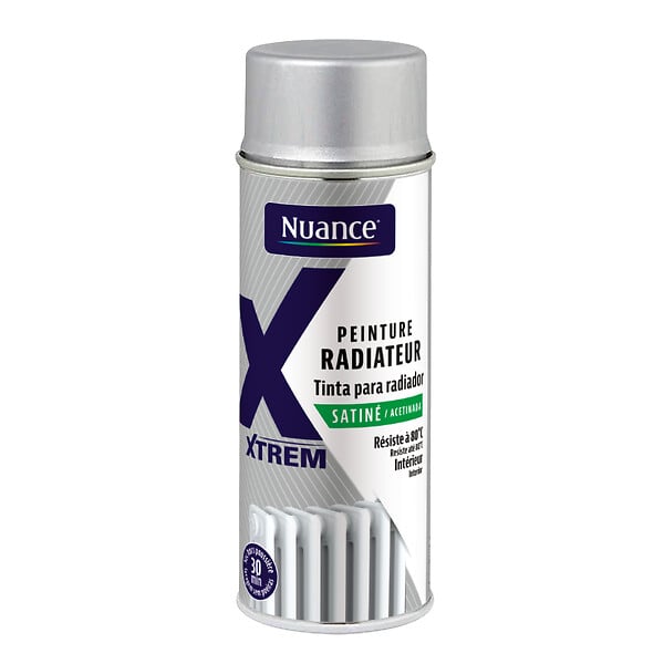 NUANCE - Peinture radiateur aerosol - Blanc - Satin - 400ml - large