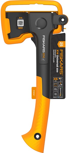 FISKARS - Hachette Universelle XSeries X14 lame XS manche courbé - large