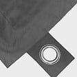 OVIALA - Pouf de jardin en polyester gris 140 x 120 cm - Solys - vignette