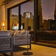 LUMISKY - Lampadaire solaire SOLEO en corde H145 cm - vignette