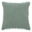 ATMOSPHERA - Coussin décoratif Vert Céladon nid d'abeille 45 x 45 cm - vignette
