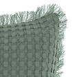 ATMOSPHERA - Coussin décoratif Vert Céladon nid d'abeille 45 x 45 cm - vignette