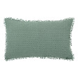 ATMOSPHERA - Coussin décoratif Vert Céladon nid d'abeille 30 x 50 cm - vignette