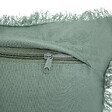 ATMOSPHERA - Coussin décoratif Vert Céladon nid d'abeille 30 x 50 cm - vignette