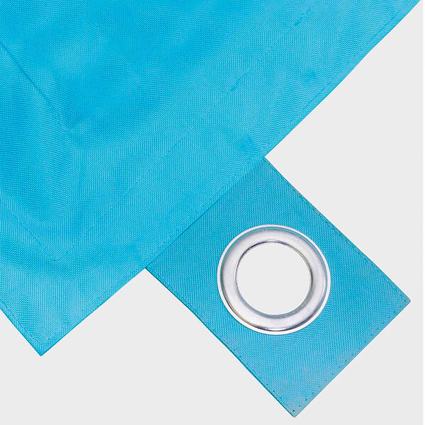 OVIALA - Housse vide de pouf de jardin en polyester azul 180 x 145 cm - Solys - large