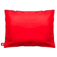 OVIALA - Housse vide de coussin de sol polyester rouge 180 x 145 cm - Solys - vignette