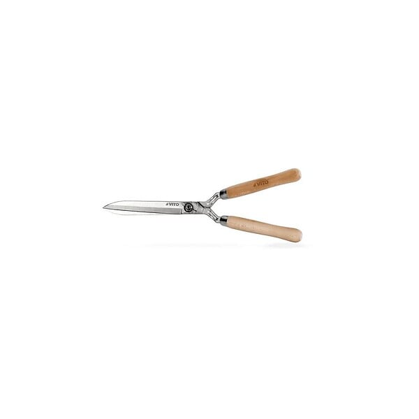 VITO - Cisaille de jardin Taille haies 51cm Manche bois Inox Lame 18 cm Fer forgé à la main VITO - large