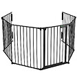 VOUNOT - Barriere de securite Grande Version 3.6M 6 Panneaux noire - vignette
