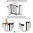 VOUNOT - Barriere de securite Grande Version 3.6M 6 Panneaux noire - vignette