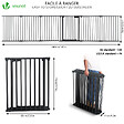 VOUNOT - Barriere de securite Grande Version 3.6M 6 Panneaux noire - vignette