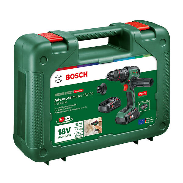 BOSCH - AdvancedImpact 18V-80 Quicksnap 2x2,5 Ah + AL18V-45 - large