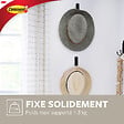 3M - Crochet métal noir Déco moyen modèle - vignette