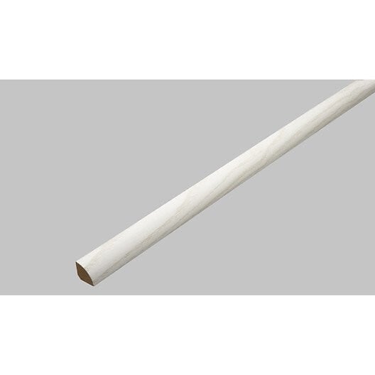 AJ TIMBER - Un quart de rond revêtu frêne blanc 14x14mm L.2.40m - large