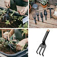FISKARS - Griffe à fleurs - Plastique recyclé - Solid - Noir - vignette