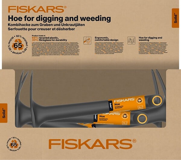 FISKARS - Serfouette petit outil sol Solid 65% recycle - large