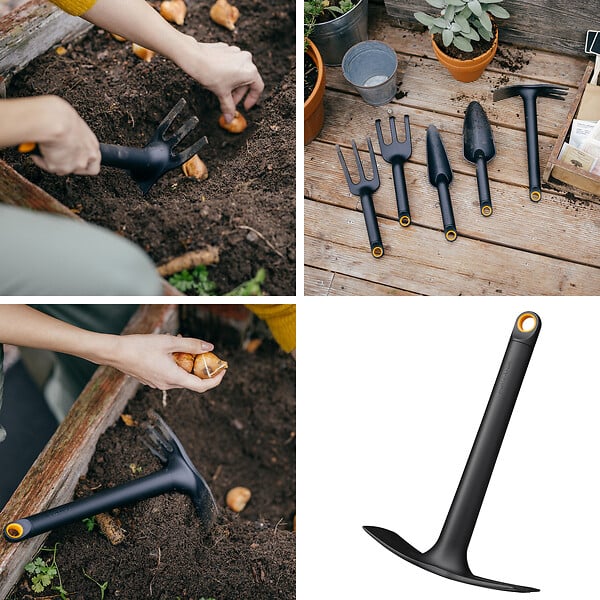 FISKARS - Serfouette petit outil sol Solid 65% recycle - large