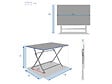 HESPERIDE - Table de jardin rectangle Greensboro 110 x 70 cm Argile - Hespéride - vignette