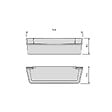 EMUCA - Lot de 2 plateaux auxiliaires, longueur 350mm, plastique, blanc - vignette
