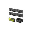 RYOBI - Pack RYOBI Système LINK 2 rails muraux - Caisse à  outils - Organisateur ajustable - vignette