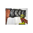 RYOBI - Pack RYOBI Système LINK 2 rails muraux - Étagère pour batteries 18V - 2 supports pour outils électroportatifs - vignette