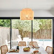 COREP - Suspension double naturel MAKASSAR D38 en bambou E27-15W. - vignette