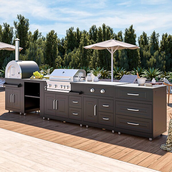 OVIALA - Cuisine d'extérieur, 5 éléments et 3 modules de cuisson - large