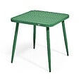 OVIALA - Table de jardin carrée en aluminium vert olive - Bristol - vignette
