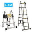 SECURY-T - Echelle/escabeau télescopique double - Aluminium 2x7 marches H4.4m (2,2+2,2) - vignette