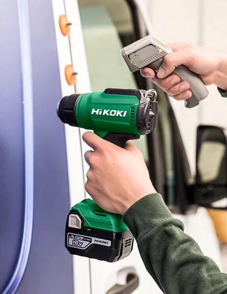 HIKOKI - Décapeur thermique 18V Li-ion Hikoki RH18DAW2Z Affichage LCD 3 buses, HitCase - large