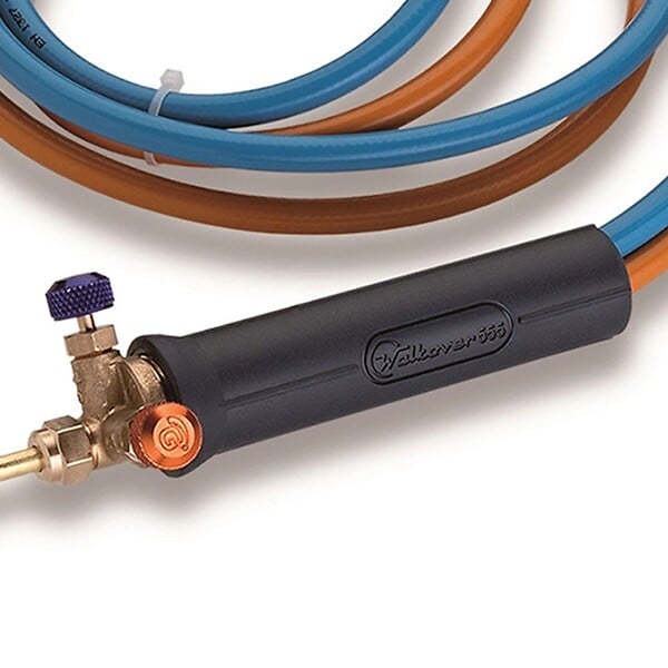 KEMPER - Chalumeau Bi-Gaz Oxygène M10 et Gaz Butane Propane Tuyaux 1.5 m KEMPER - large