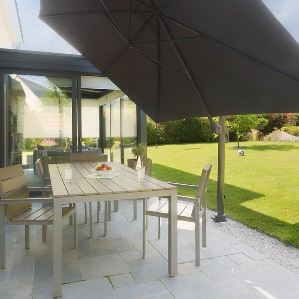 GARD&ROCK - Pied parasol déporté Gard&Rock - Gris - H.33xL.33xP.33cm - large