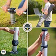 GARD&ROCK - Kit poteaux multisports télescopiques - Gris aluminium - vignette