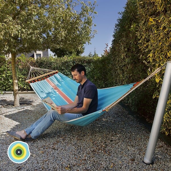 GARD&ROCK - Poteau hamac aluminium Gard&Rock - H.120xL.10xP.10cm - large