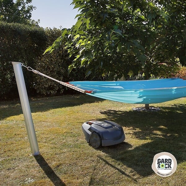 GARD&ROCK - Poteau hamac aluminium Gard&Rock - H.120xL.10xP.10cm - large