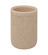 5 FIVE SIMPLY SMART - Brosse WC avec support en résine striée Beige Lin - vignette