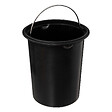 5 FIVE SIMPLY SMART - Poubelle en métal et bambou 3 L déco Canvas Noir et Beige - vignette
