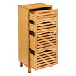 5 FIVE SIMPLY SMART - Meuble de rangement en Bambou 4 Tiroirs H 97.5 cm - vignette