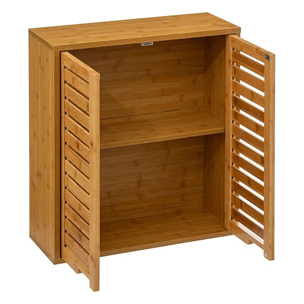 5 FIVE SIMPLY SMART - Meuble de rangement à suspendre en Bambou H 59 cm - large