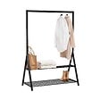 5 FIVE SIMPLY SMART - Penderie Portant à vêtements avec étagères en Fer Noir H 167 cm - vignette